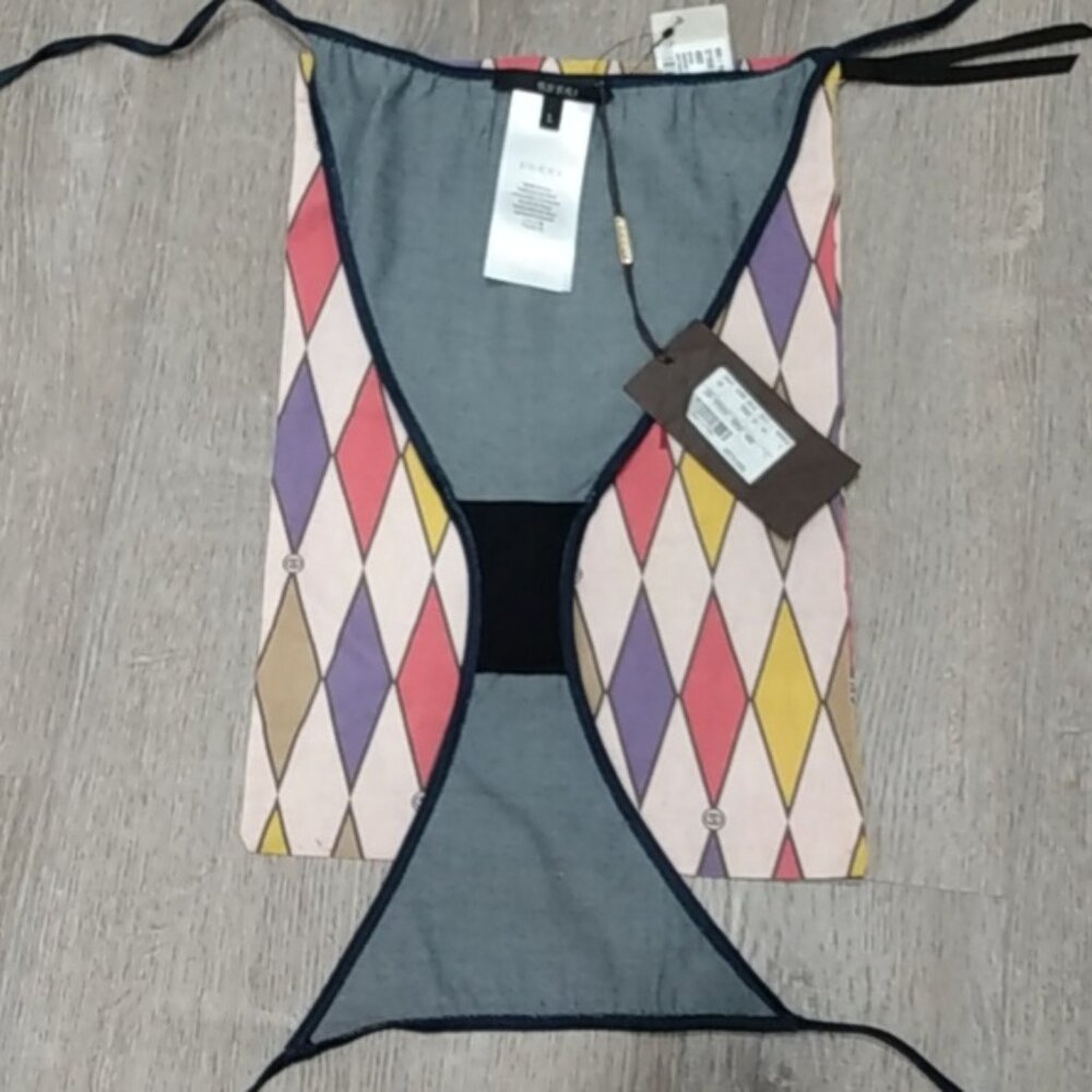 NEW, Gucci Stretch Denim Jackie Piston Lock Bikini - Picture 14 of 16